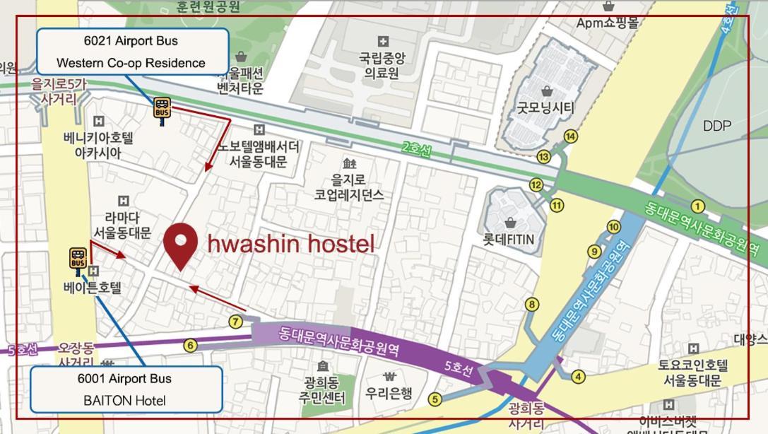 Dongdaemun Hwashin Hostel Seoul Exterior photo