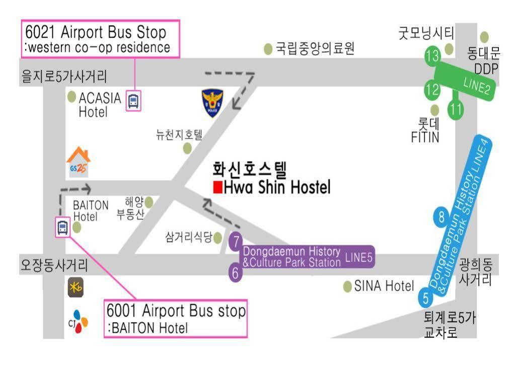 Dongdaemun Hwashin Hostel Seoul Exterior photo